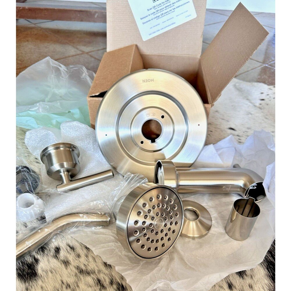 Moen Tub, Shower Trim Brushed Nickel Tub Push N Lock and T2903EPBN, T90331BN